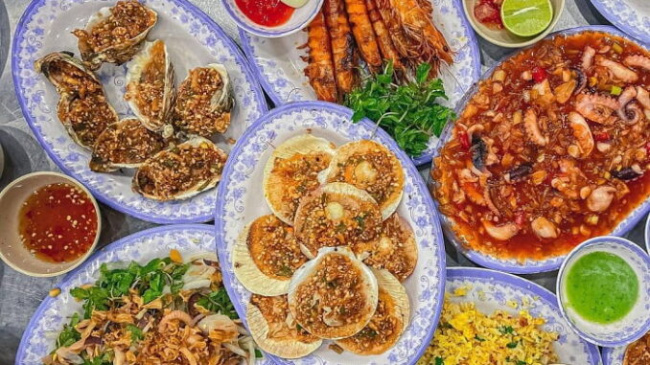 Seafood dishes in Da Nang