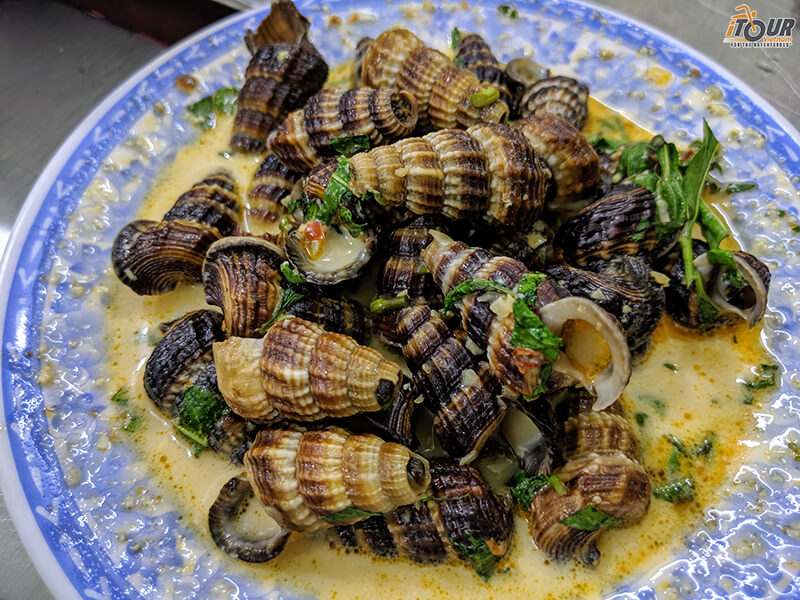Sea Snail dish in Da Nang.